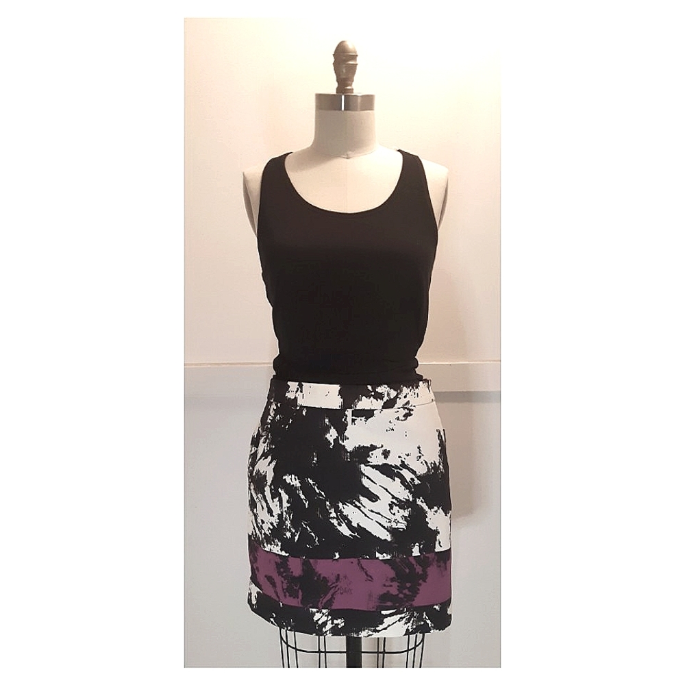 ALEXANDER WANG • SPLATTER PRINT SKIRT • SIZE 6